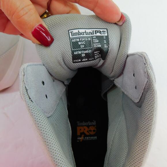 Timberland Pro Berkley Hi Composite Safety Toe Suede High-top Sneakers Size 12W - Picture 11 of 15